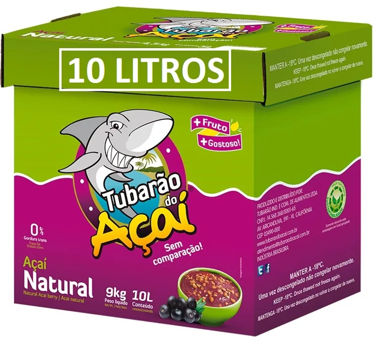 AÇAÍ NA TIGELA TUBARÃO (cx.10lts)