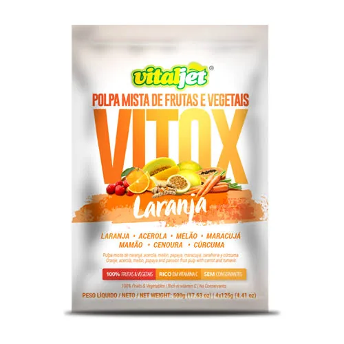 POLPA DETOX LARANJA/ BETACAROTENO (100gr)