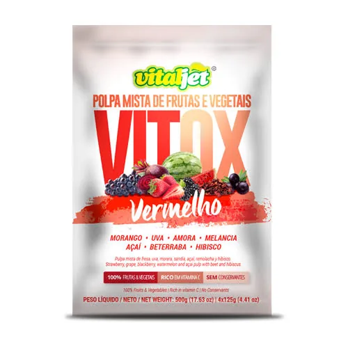 POLPA DETOX VERMELHO/ ANTI ENVELHECIMENTO (100gr)